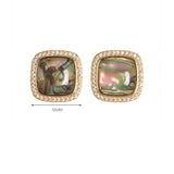 EXQUISITE NATURAL ABALONE DIAMOND EARRINGS_CWMM4280