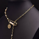 NEW VINTAGE NATURAL PEARL NECKLACE FOR WOMEN_CWAJE3839