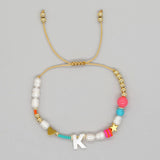 FASHION HAND WOVEN LETTER PEARL BRACELET_CWMM3812