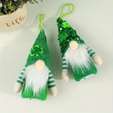 ST PATRICKS DAY SEQUIN HAT LIGHT UP ELF DOLL_CWMM3455