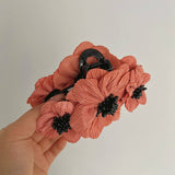 RETRO THREE DIMENSIONAL FLOWER HAIRPINS_CWAHA1200