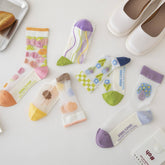 2024 NEW TRANSPARENT GLASS SILK FLOWER SOCKS_CWMS0546