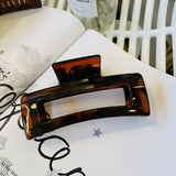 Cwaha1558_4.92"Simple Rectangle Large Hair Claw Clip