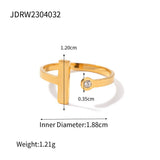 STAINLESS STEEL SNAKE NATURAL STONE RINGS_CWAJE0628