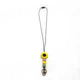 SIMPLE SILICONE BEAD FLOWER LANYARD KEYCHAIN_CWMM1578