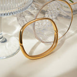 MINIMALIST IRREGULAR SQUARE CLASP CUFF BRACELET_CWAJE4633