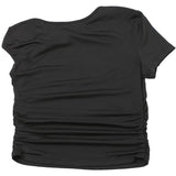 Solid One Shoulder Crop Top