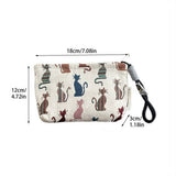 Chenille Cat Mini Makeupbag Phone Sunglasses Pouch_Cuab00689