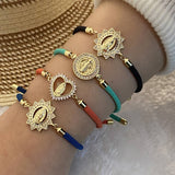 ADJUSTABLE COPPER MICRO EMBELLISHED BRACELET_CWAHA0887