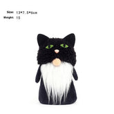 HALLOWEEN FACELESS PUMPKIN GNOME PARTY ORNAMENT_CWMM9864