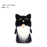 HALLOWEEN FACELESS PUMPKIN GNOME PARTY ORNAMENT_CWMM9864