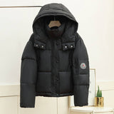 Standing Collar And Hat Thick Warm Padded Jacket