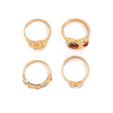 Womens Geometric Alloy Diamond Ring Set_Cwmm3245