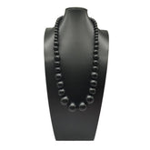 COLORFUL WOODEN LARGE ROUND BEAD LONG NECKLACE_CWMM4562