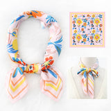 FLORAL PRINT SCARF VINTAGE NECK HEAD WRAP_CWASC1173
