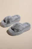 CROSS STRAP FLUFFY BEDROOM SLIPPERS_CWSHS0226
