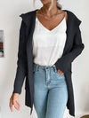 Cwohol0384_Casual Open Front Long Sleeve Hoodie Sweater