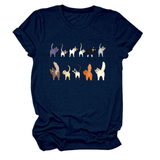 CUTE CAT GRAPHIC TEE 11 CATS TURN AROUND_CWTTS1495