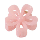 Matte Acrylic Flower Hair Claw Clip For Women_Cwaha07298