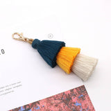 HANDMADE COTTON ROPE TASSEL KEYCHAIN_CWMM1558