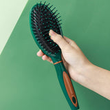 DARK GREEN HAIR COMB FOR SMOOTHING AND CURLY HAIR_CWMM0936