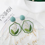 Xinling Oil Painting Orchid Earrings_Cwaje1625