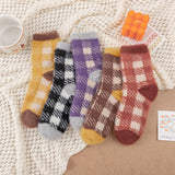 MID TUBE WINTER WARM PLUSH SLEEPING SOCKS_CWMS0969
