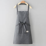 SOLID COLOR THIN APRON WITH POCKETS BULK_CWMM2036
