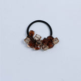 FRESH CLEAR SQUARE BEAD HAIR TIE CUTE SIMPLE BAND_CWAHA6786