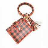 LEOPARD KEYCHAIN BANGLE WITH PU CARD HOLDER_CWAB5006