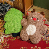 NEW CHRISTMAS SNOWMAN ELK PILLOW_CWMM1441