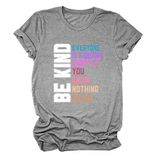 Trendy Womens Tee With Kindness Slogan