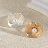 EXAGGERATED FRENCH DISC PLEATED METAL RING_CWAJE1824