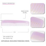 MARBLE TEXTURE ACETATE HAIR COMB STRAIGHT COMB_CWAHA4174