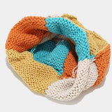 CURLED BRIM CONTRAST KNITTED HAT_CWAH1582