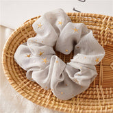 GOLDEN STAR PRINT SCRUNCHIES_CWAHA0350