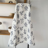 PURE COTTON CANVAS DRAWSTRING APRON_CWMM5809