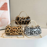 Leopard Print Fashionable Single-Shoulder Bag