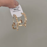 PERSONALIZED ZIRCON HEART EAR BUCKLE EARRINGS_CWAJE1348