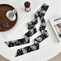 Long Polka Dot Paisley Scarf Bandana Wrap Tie_Cwasc03025