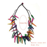 BOHEMIAN COLORFUL COCONUT SHELL BRAIDED NECKLACE_CWMM4844