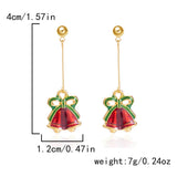 NEW CHRISTMAS BELL ASYMMETRICAL EARRINGS_CWAJE2388