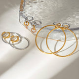 STAINLESS STEEL COLLAR HIGH END EARRINGS_CWASC1687