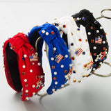 JULY 4TH HOT SELLING KNOTTED WIDE BRIMMED HEADBAND_CWAHA1251