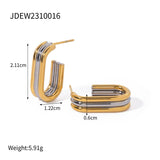 PERSONALIZED HIGH END GOLD PIGMENT HOOP EARRINGS_CWMM2350