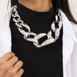 HIP HOP PUNK THICK CHAIN HOLLOW NECKLACE_CWAJE1164