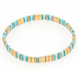 Multi-Layered Tila Beads Braided Gold Bead Bracelet_Cwmm3817