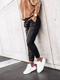 Temperament Simple Rope Waist Small Foot Pants