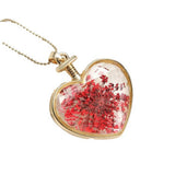 HEART CRYSTAL PLANT DRIED FLOWER NECKLACE_CWAJE2432