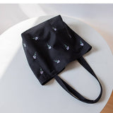 NEW LARGE EMBROIDERED CANVAS TOTE BAG FOR WOMEN_CWAB5638